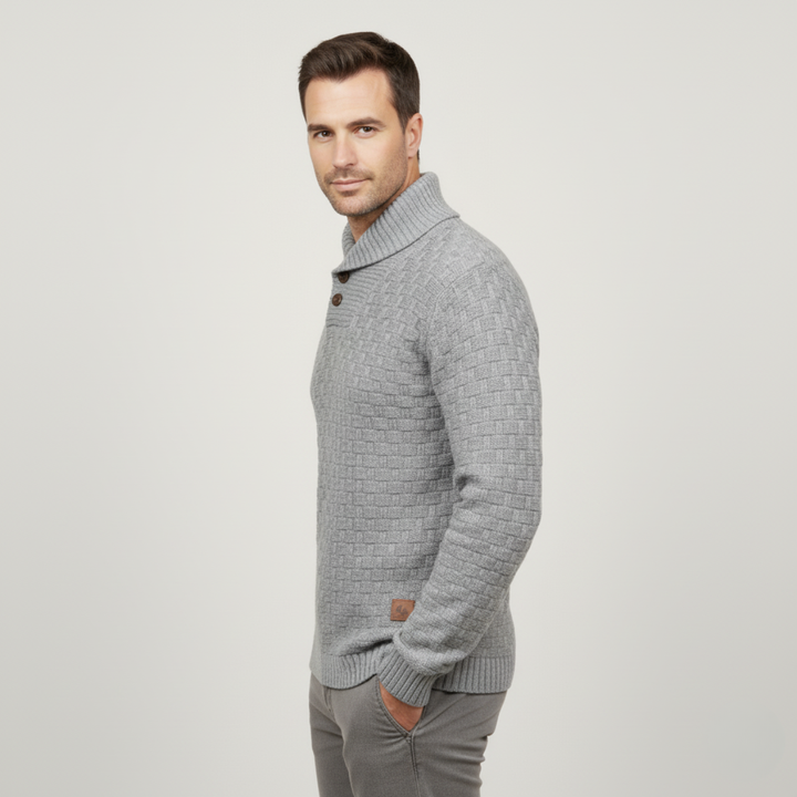 Brighton | Herre Chunky strik trøje med Buttons