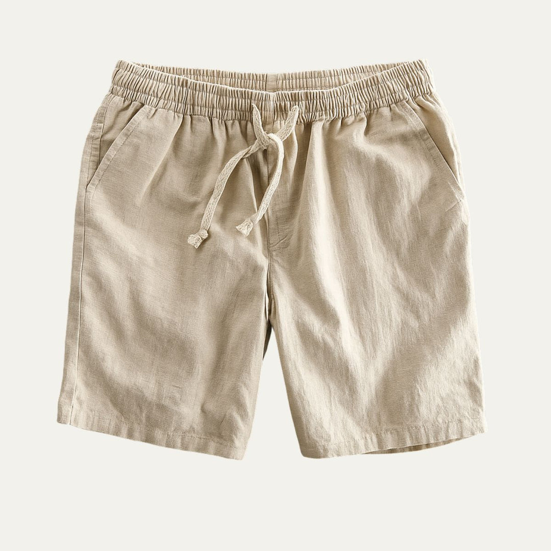 Rowley hør shorts - snøre shorts til mænd