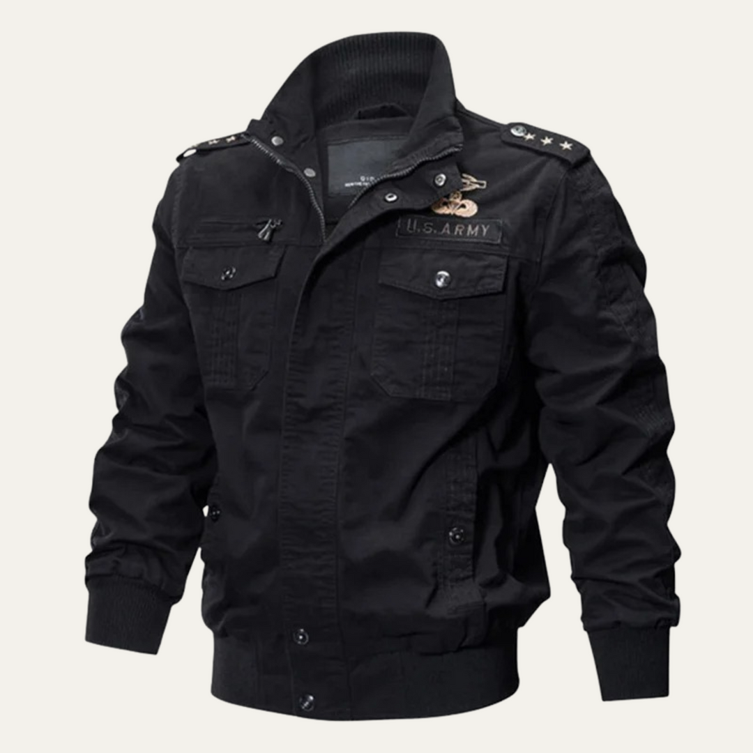 Freja Andersen | Herre Windproof Multi-Pocket Military bomberjakke