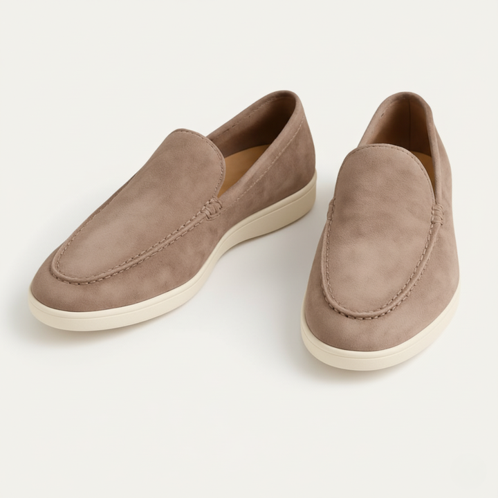 Ashbourne ruskind loafers til mænd