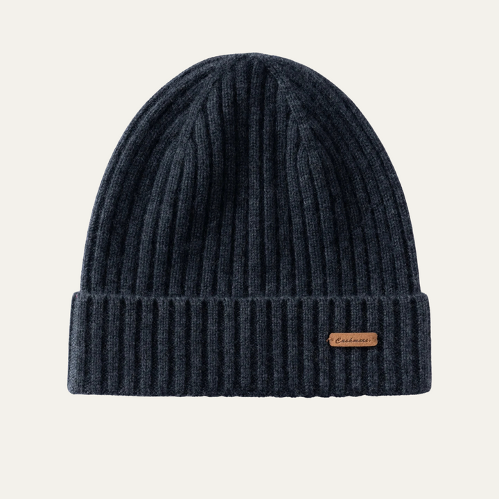 Freja Andersen | Herre Stylish ribstrikket kashmir Beanie