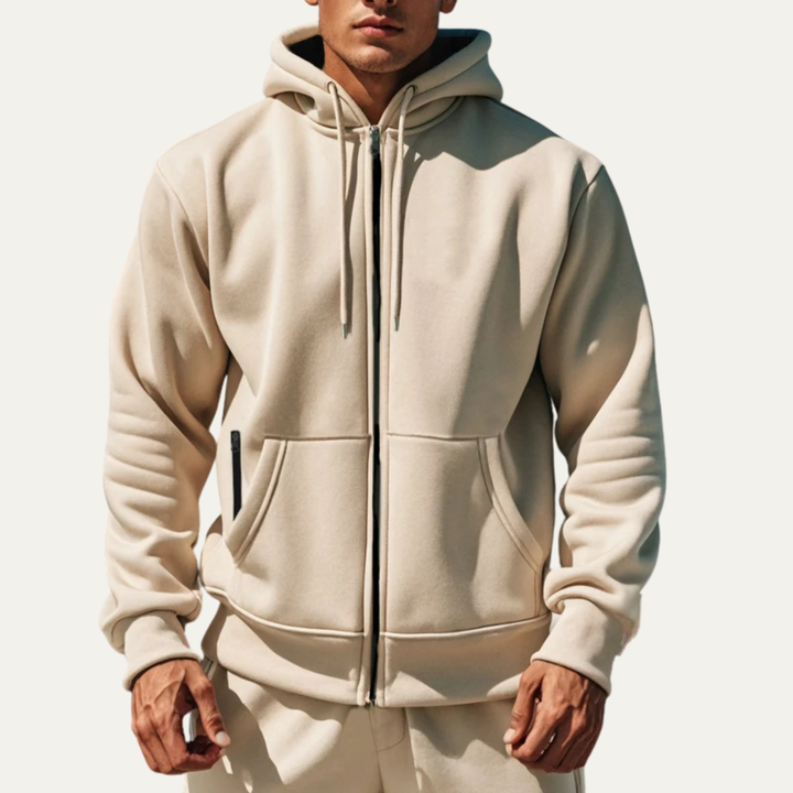 Freja Andersen | Herre varm afslappet varm Zip Hoodie jakke