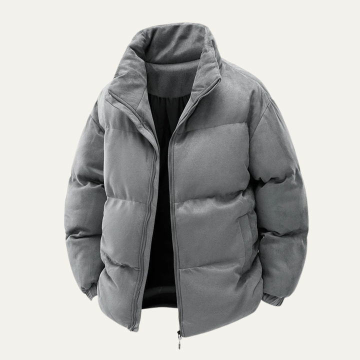 San Casciano herre ruskind vinter bomuld Padded pufferjakke