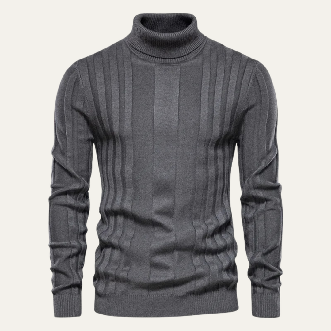 Freja Andersen | Herre slim fit strik rullekrave trøje