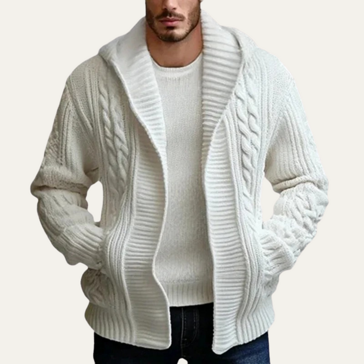 Conwy | Herre Chunky kabelstrik vinter cardigan