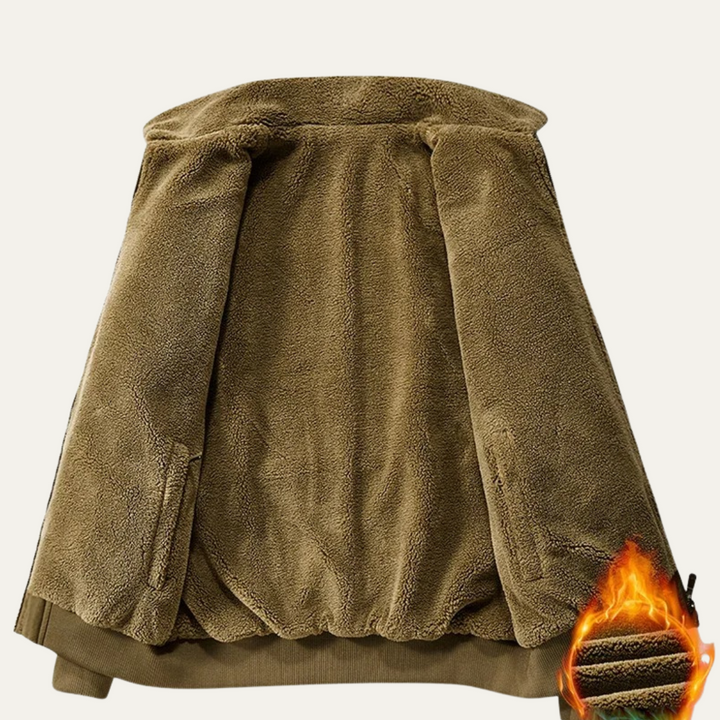 Freja Andersen | Herre fleeceforet Reversible bomberjakke