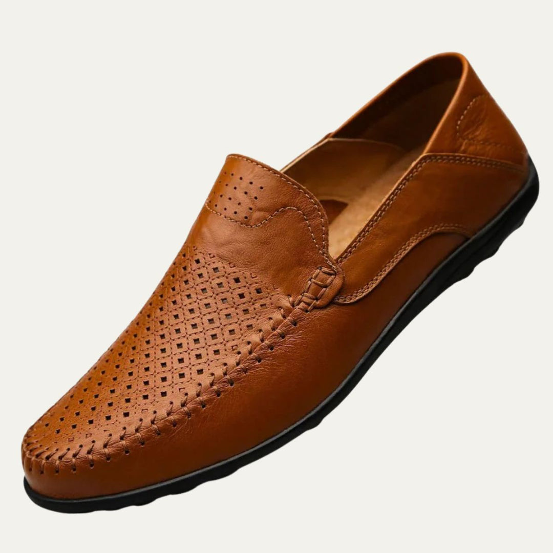 Palermo læder loafers - åndbar sommer Slip On sko