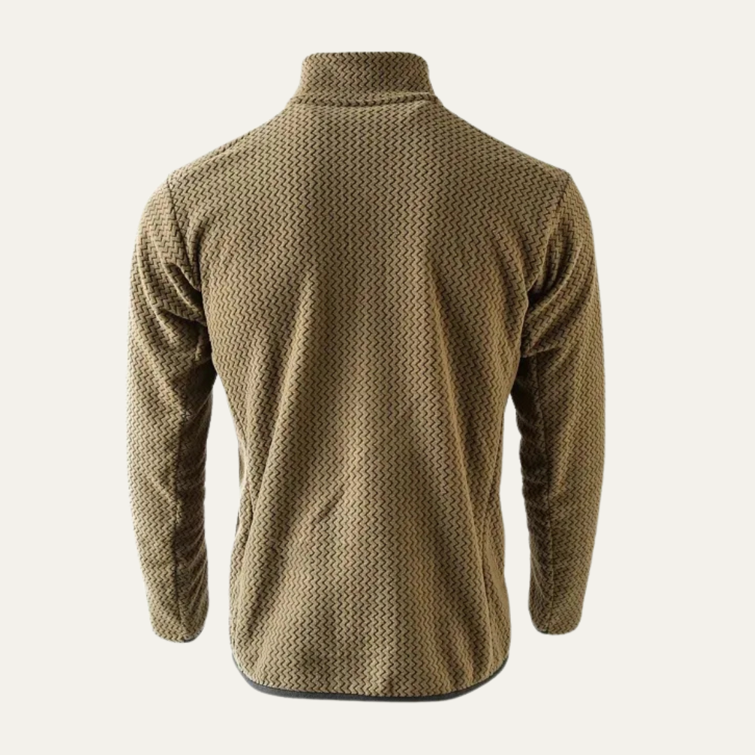 Freja Andersen | Herre kashmir Wavy Texture trøje med Chest Pocket