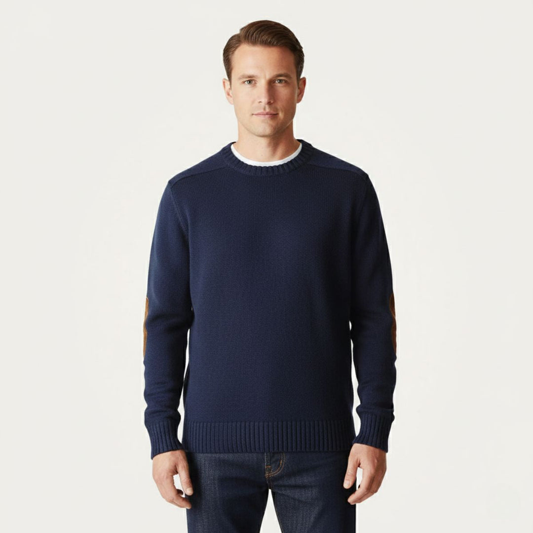 Briarwood | Herre Oversized strik trøje med Elbow Patches