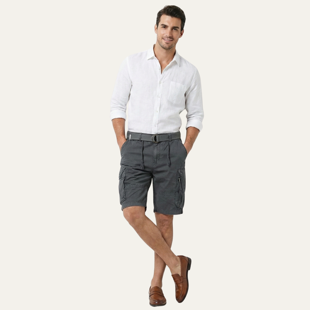 Freja Andersen | Herre afslappet Utility bomuld Cargo shorts