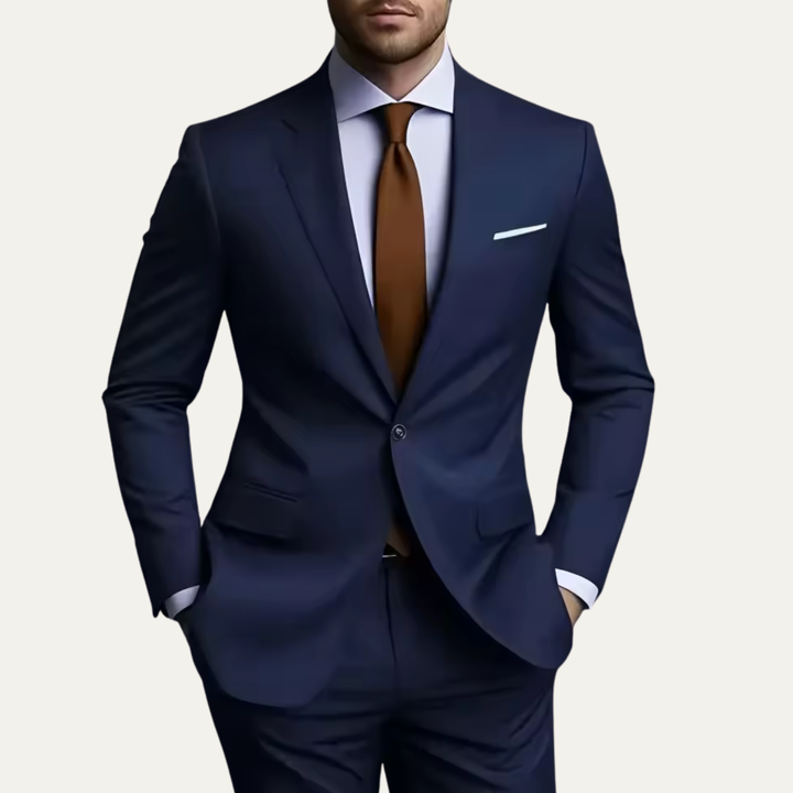 Freja Andersen | Herre Elegant slim fit jakkesæt sæt - business blazer & bukser