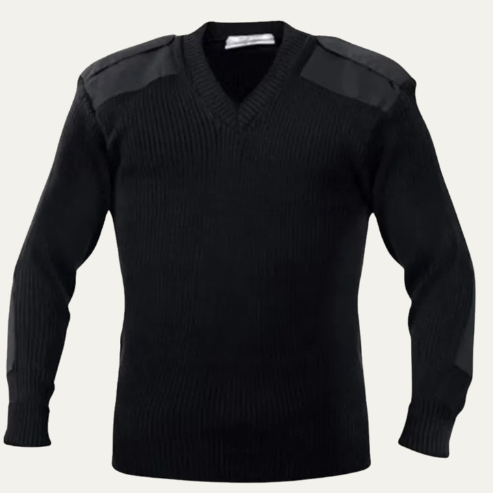 Posillipo | Herre vinter Ribbed V-hals Workwear trøje