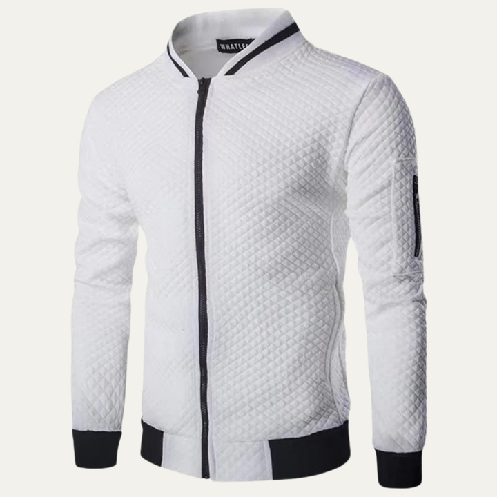 Freja Andersen | Herre let Zip Up quiltet bomberjakke