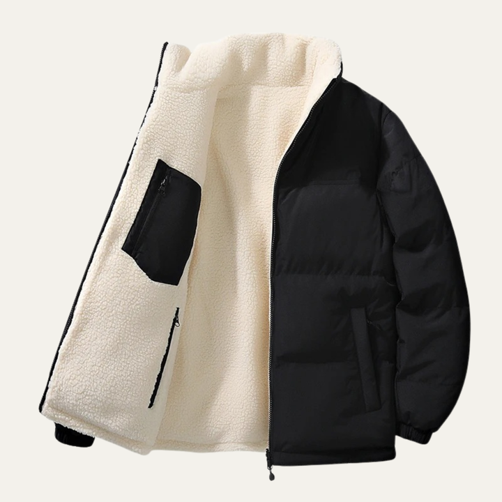 Freja Andersen | Herre Double sided varm uld bomuld frakke