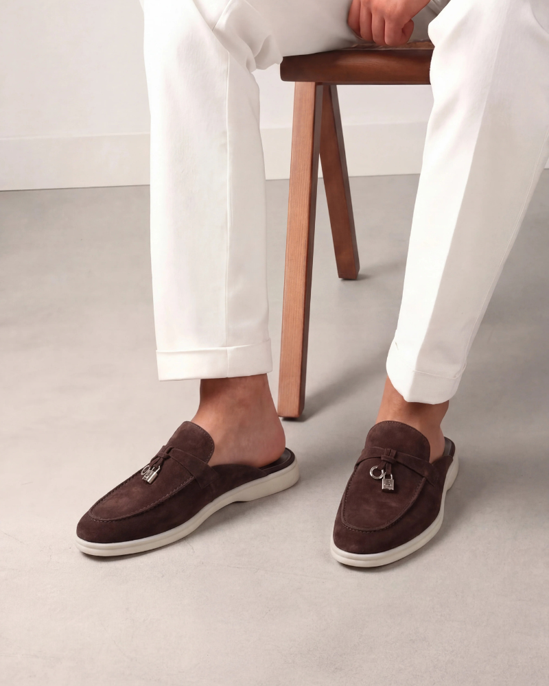 brun Suède Mediterranean Mule