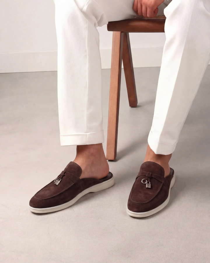 brun Suède Mediterranean Mule
