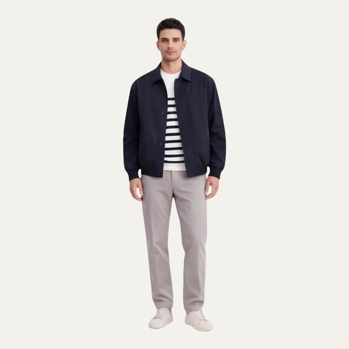 Freja Andersen | Herre slim fit let afslappet Zip jakke