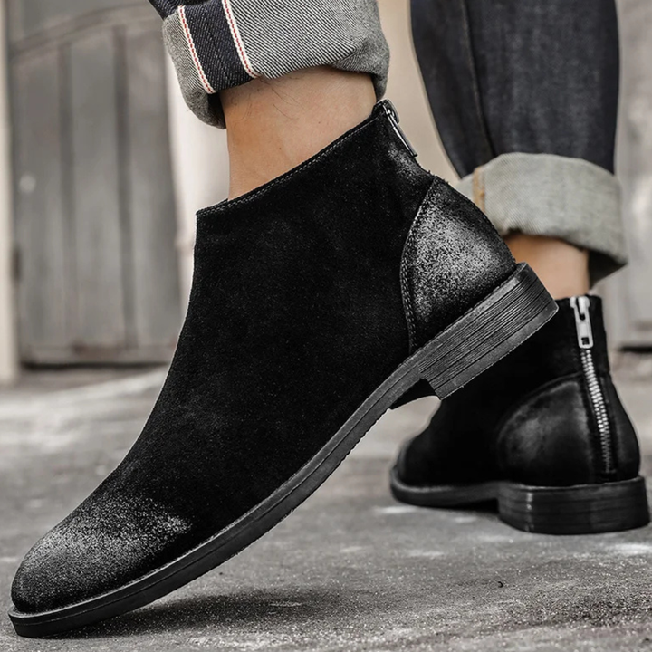 Vicenza | Herre Zip Up ruskind læder Ankle støvler