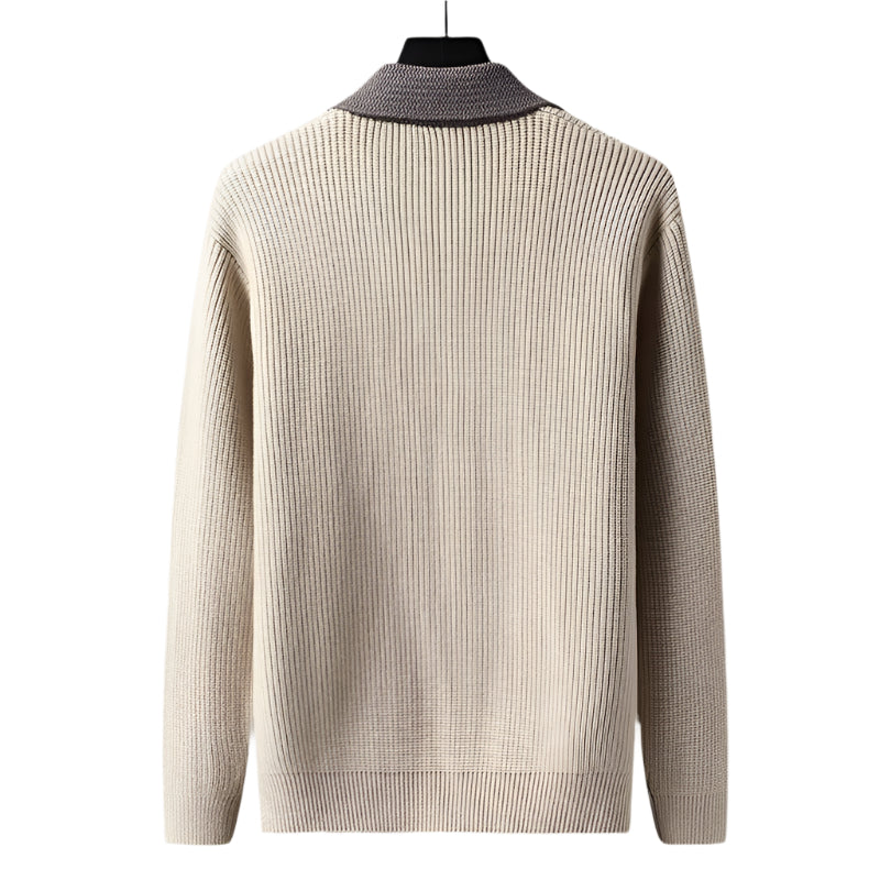 Inverness Elegant cardigan med lommer til mænd