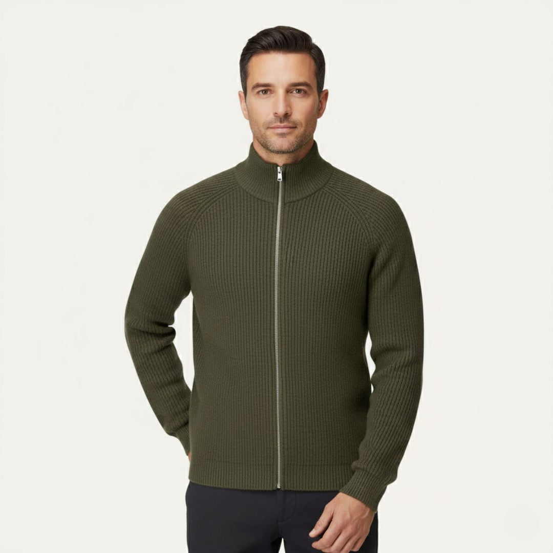 Richmond | Herre Elegant merino uld Zip Up cardigan