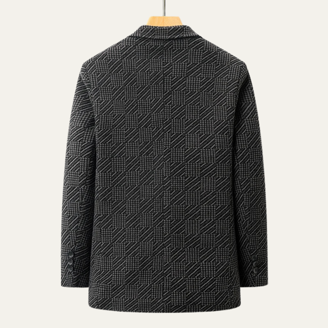Freja Andersen | Herre business chenille vinter blazer med blødt foer