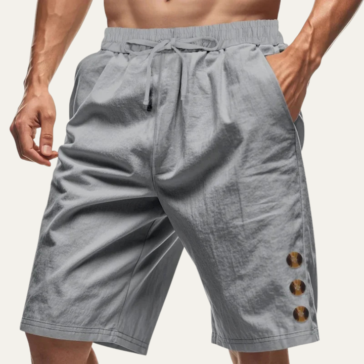 Freja Andersen | Herre afslappet knap Detail snøre sommer shorts