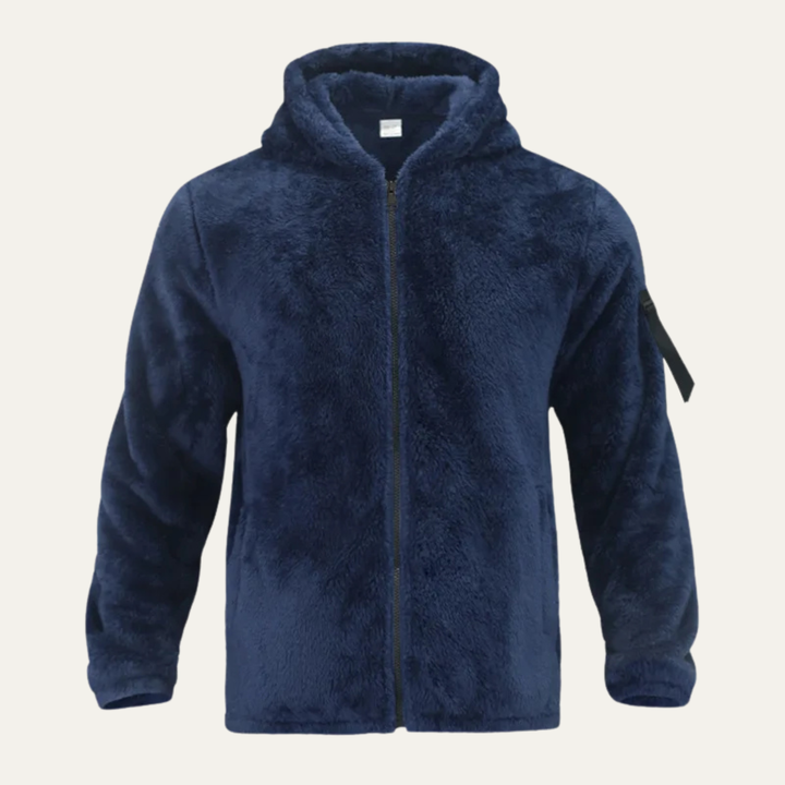 Freja Andersen | Herre Fleece varm blød Velvet Hoodie jakke