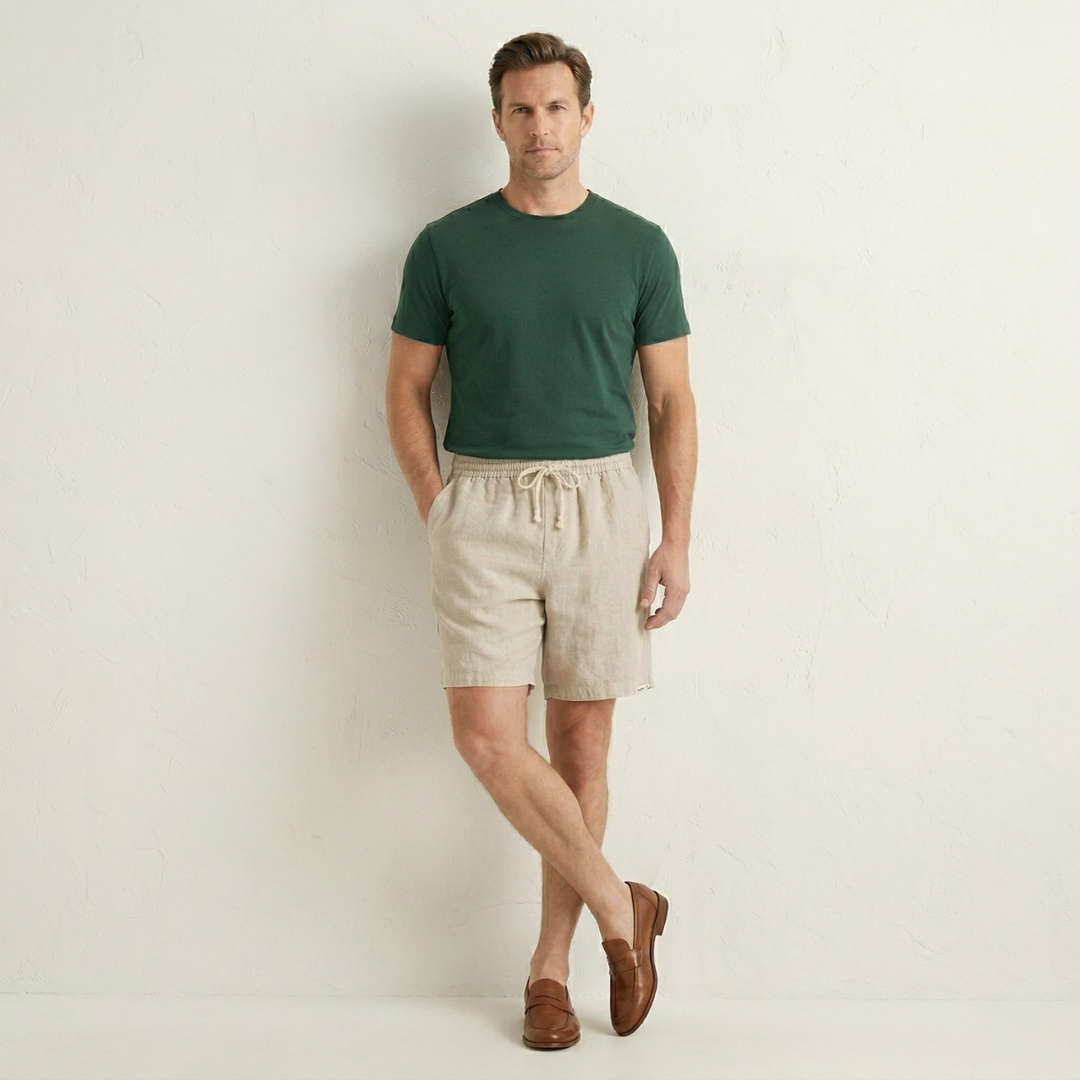 Freja Andersen | Herre afslappet slim fit snøre strandshorts