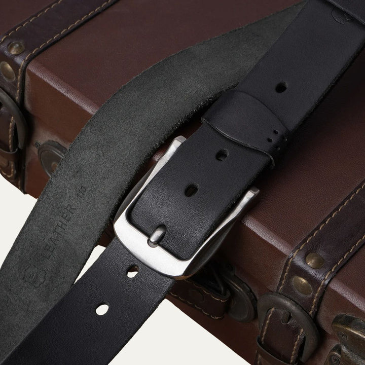 Farnham bælte - klassisk Cowhide læder, Hand-Finished