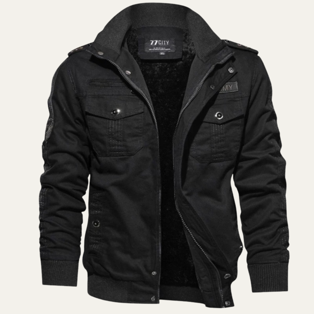 Freja Andersen | Herre tyk Plush Lined Windproof bomberjakke