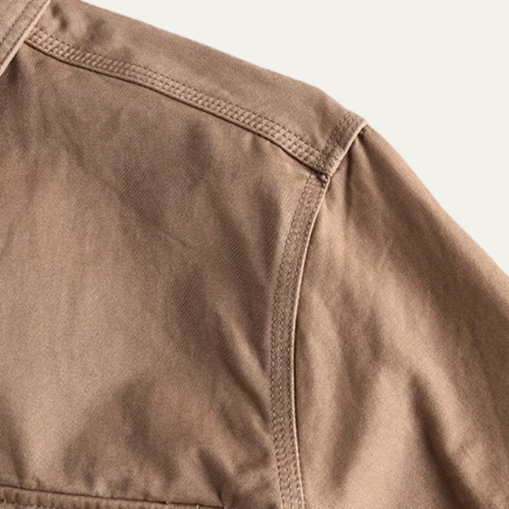 Freja Andersen | Herre vintage Washed Utility afslappet skjortejakke