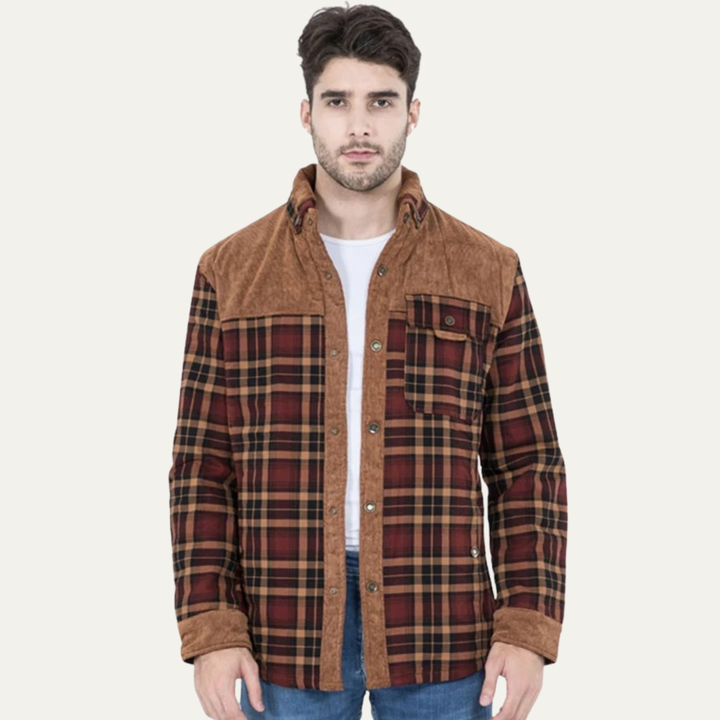 Freja Andersen | Herre Check Plaid fleeceforet Flannel jakke