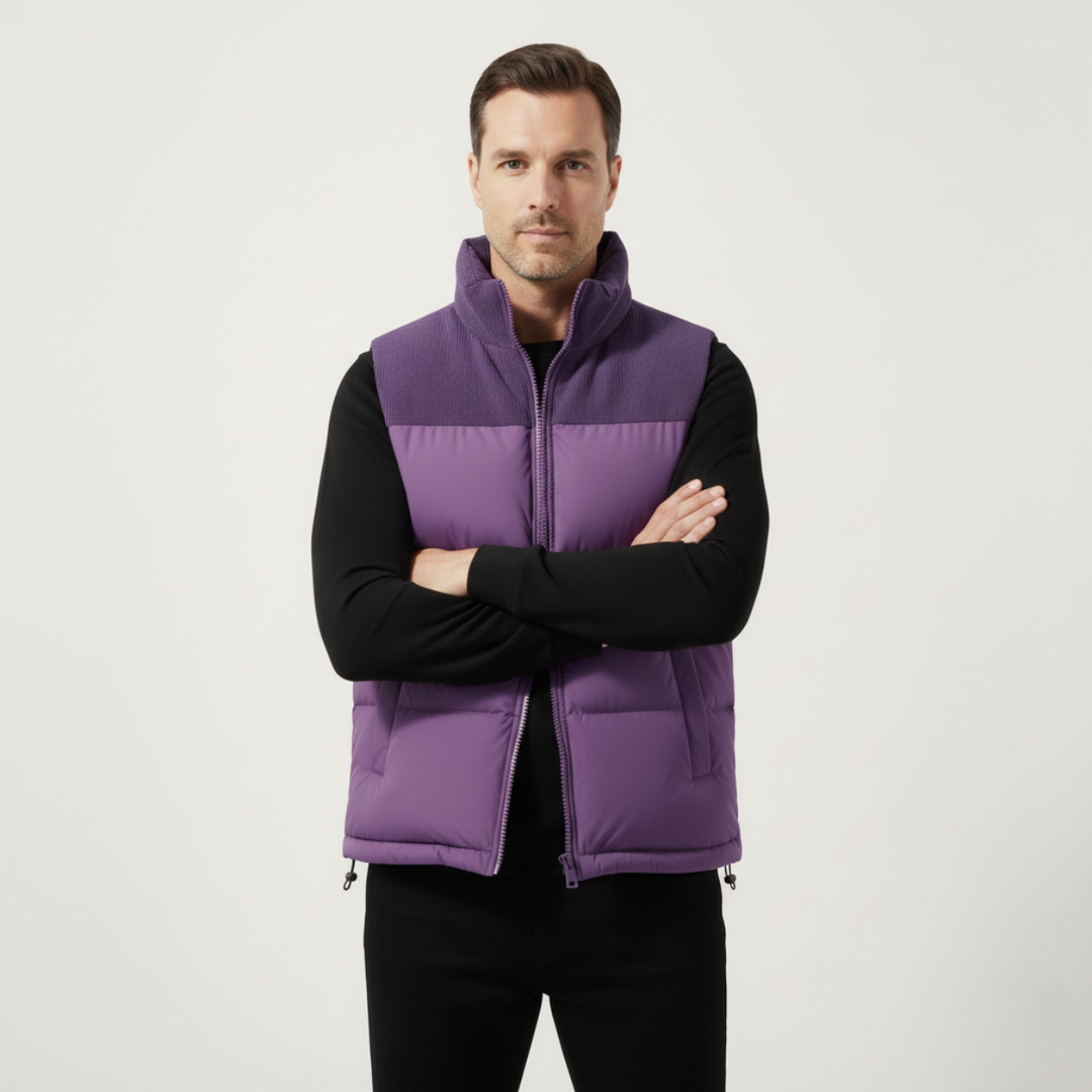 Port Isaac herre Stylish quiltet puffer Gilet