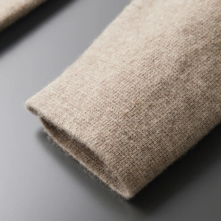 Freja Andersen | Herre blød jakkesæt krave merino uld strik cardigan