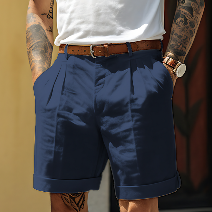 Henwick hør shorts - skræddersyet sommer shorts til mænd