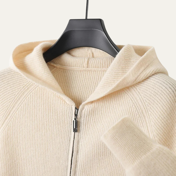 Riva Garda herre blød luksus merino uld Zipped trøje
