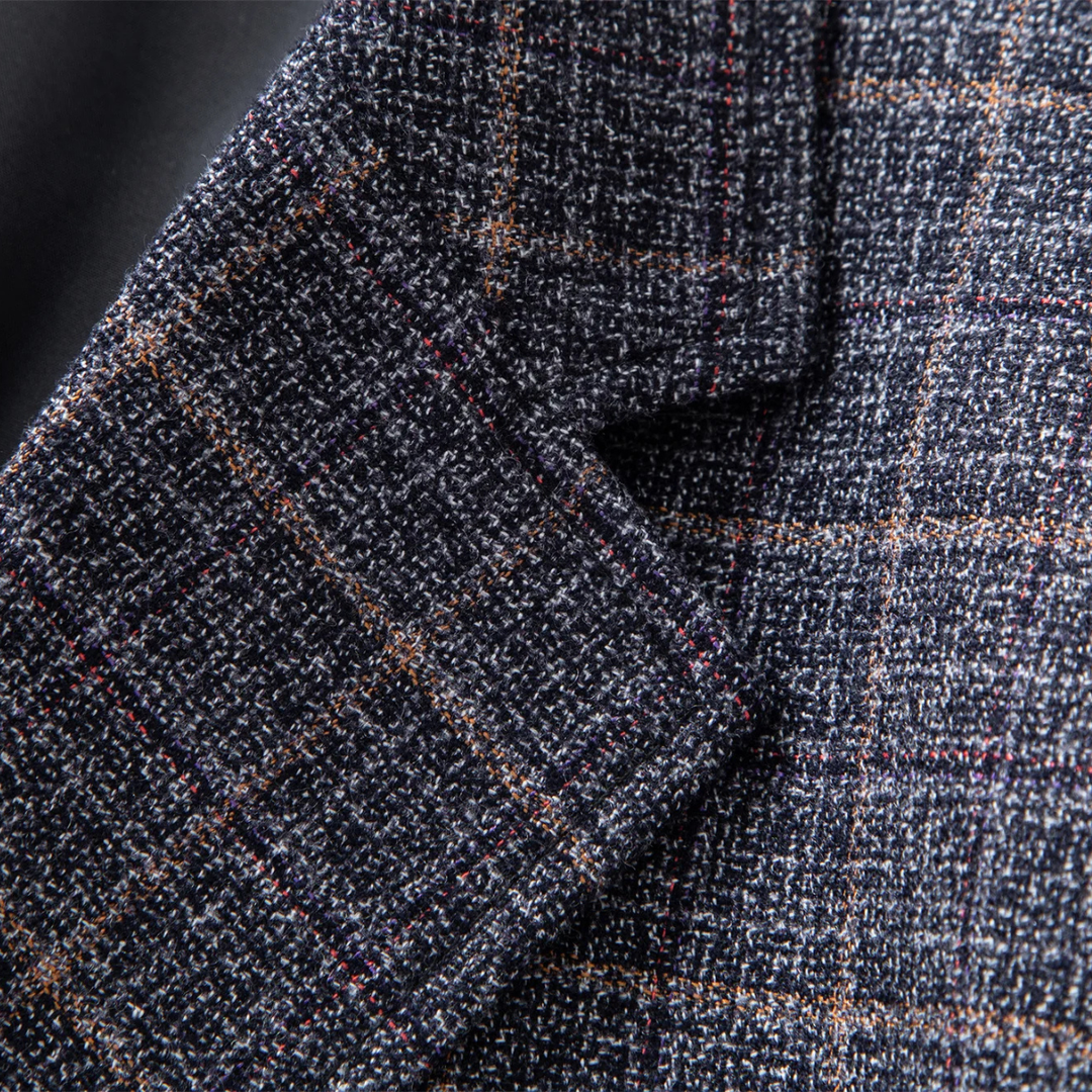 Freja Andersen | Herre Plaid stribet business afslappet Work jakke