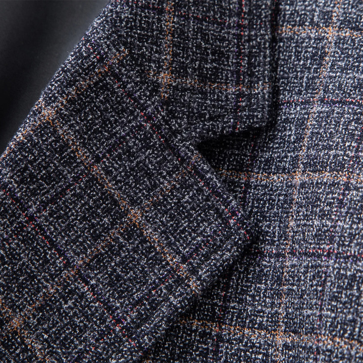 Freja Andersen | Herre Plaid stribet business afslappet Work jakke