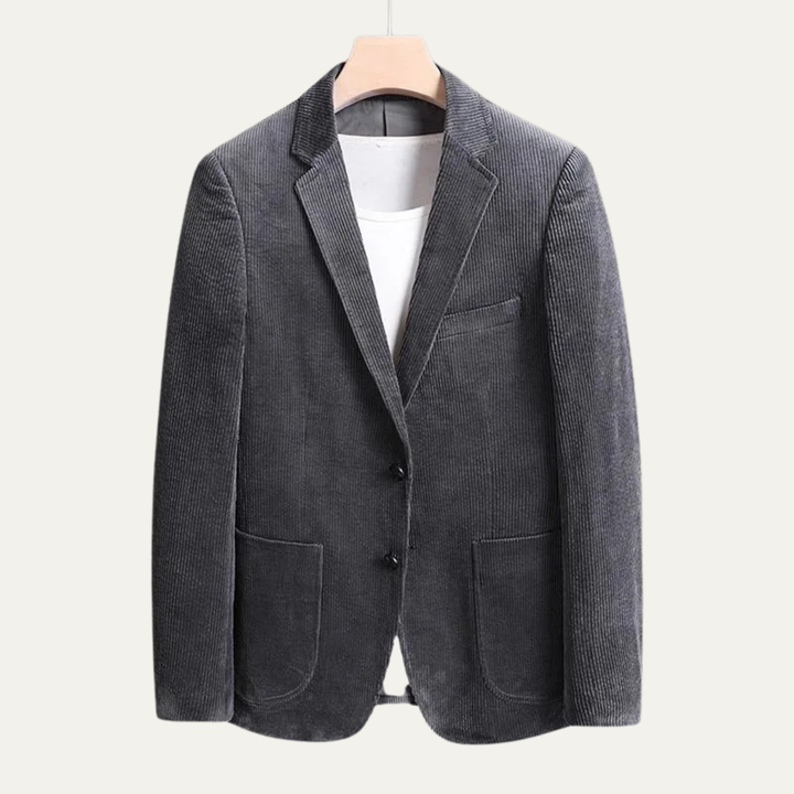 Freja Andersen | Herre vintage afslappet slim fit fløjl blazerjakke