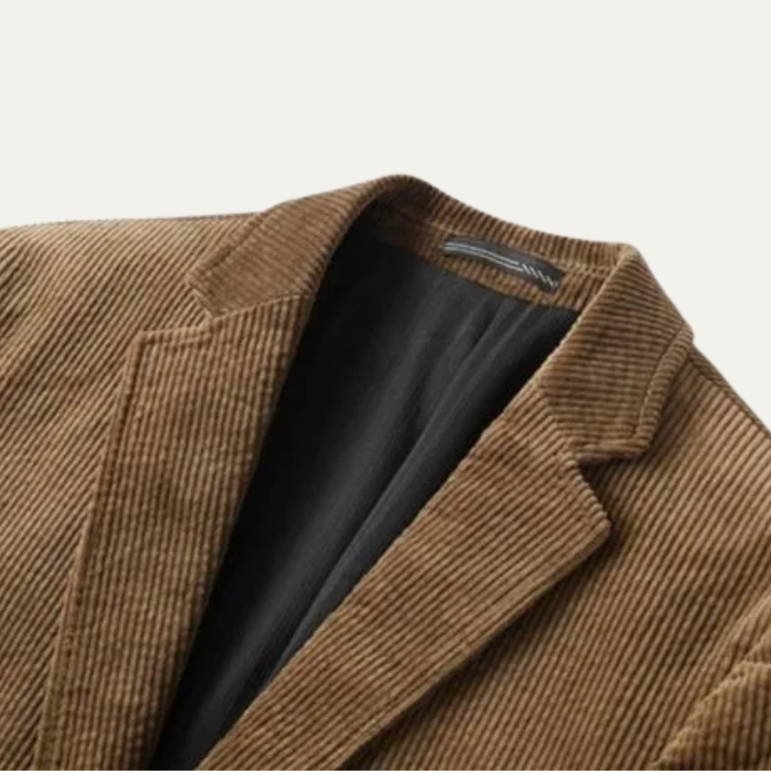 Freja Andersen | Herre vintage afslappet slim fit fløjl blazerjakke