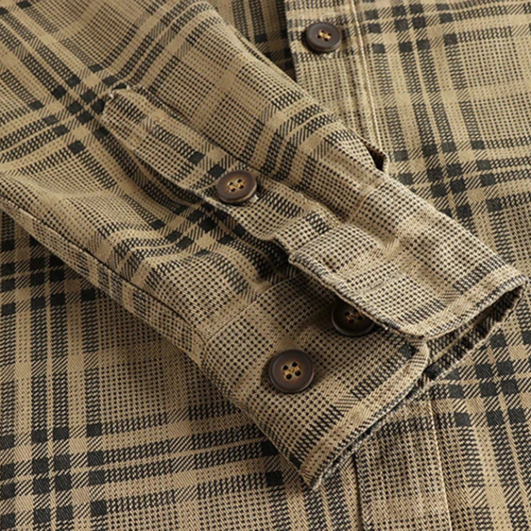 Timbercrest Ridge herre let Checkered bomuld skjortejakke