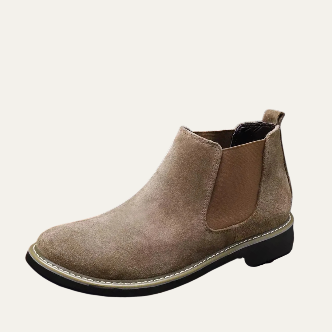 Amarone | Herre klassisk Slip On ruskind Chelsea Biker støvler