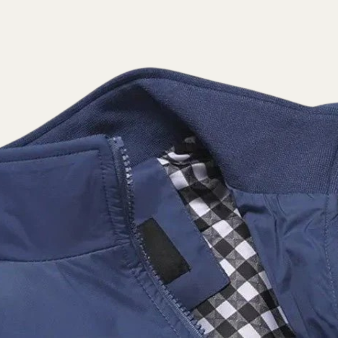 Freja Andersen | Herre afslappet let bomber Zip Up jakke