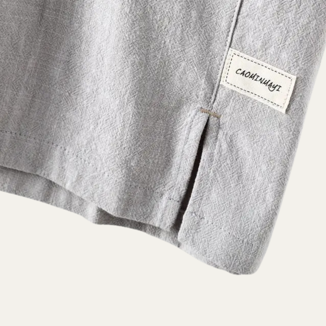 Montrose Ridge herre kortærmet hør afslappet poloshirt
