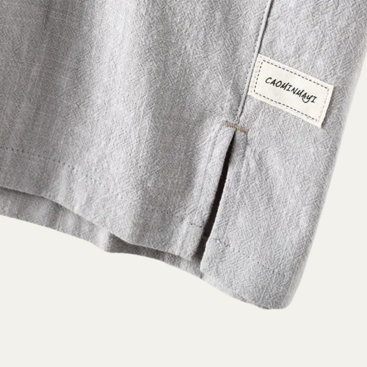 Montrose Ridge herre kortærmet hør afslappet poloshirt