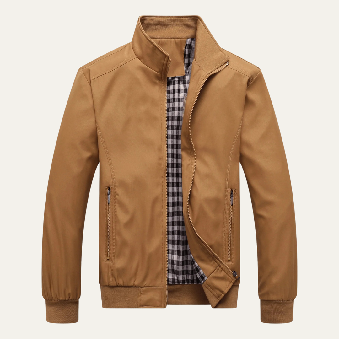 Freja Andersen | Herre afslappet let bomber Zip Up jakke