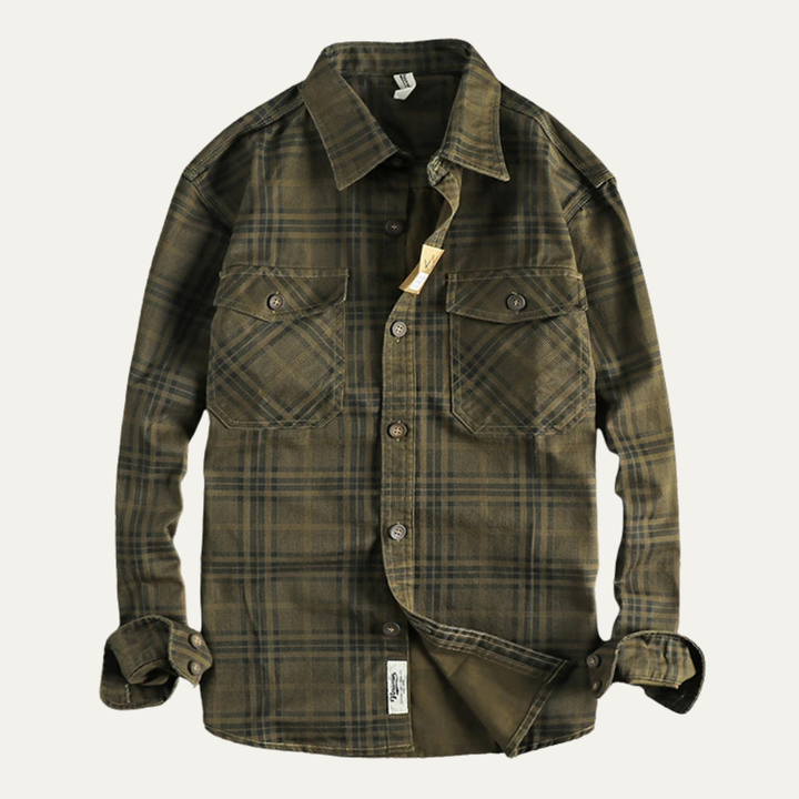 Timbercrest Ridge herre let Checkered bomuld skjortejakke