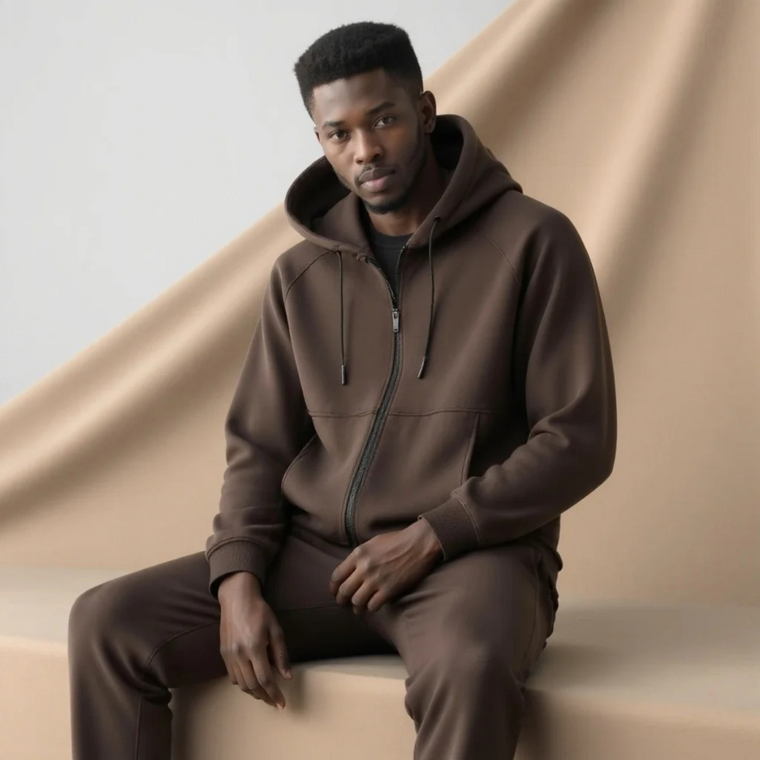 London | Herre Hoodie & Joggers sæt - 2025 Premium Loungewear matchende sæt
