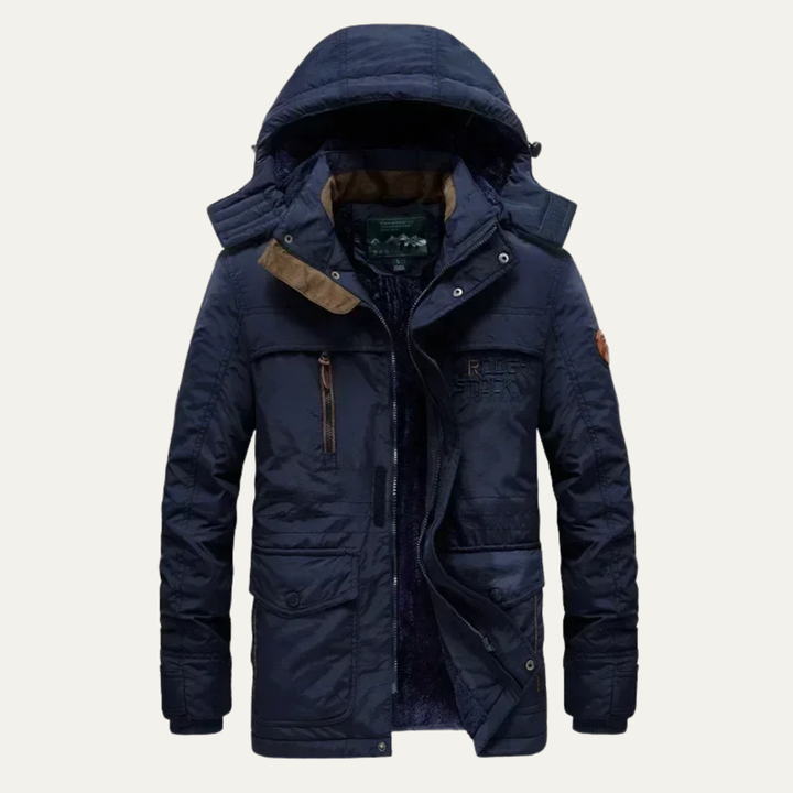 Freja Andersen | Herre vinter vandtæt Parka jakke med Multiple Pockets