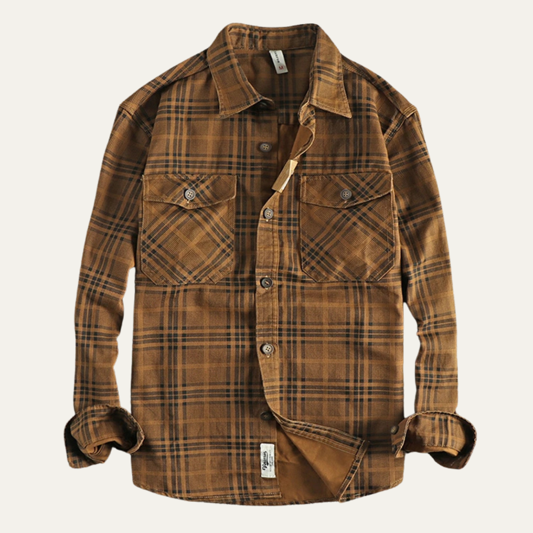 Timbercrest Ridge herre let Checkered bomuld skjortejakke